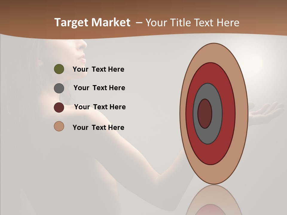 Girl Light Hair PowerPoint Template