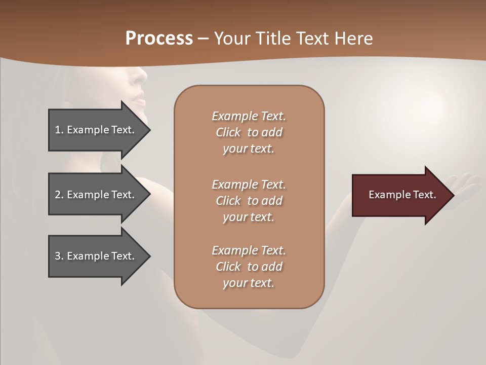 Girl Light Hair PowerPoint Template