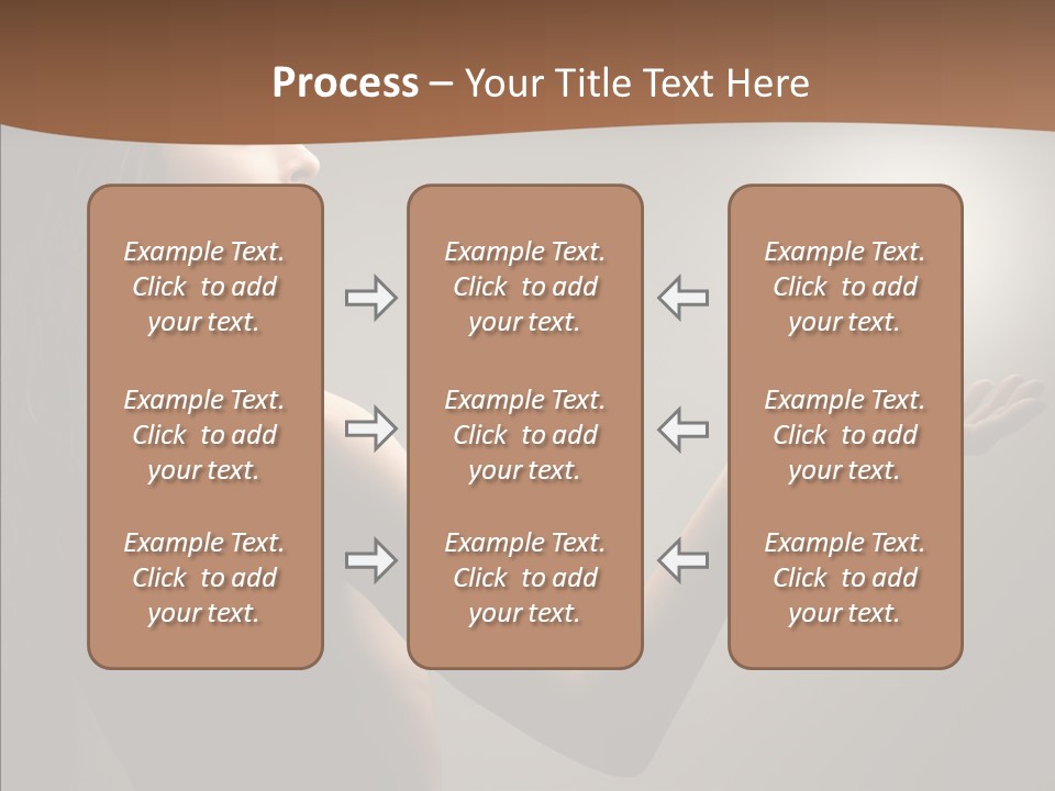 Girl Light Hair PowerPoint Template