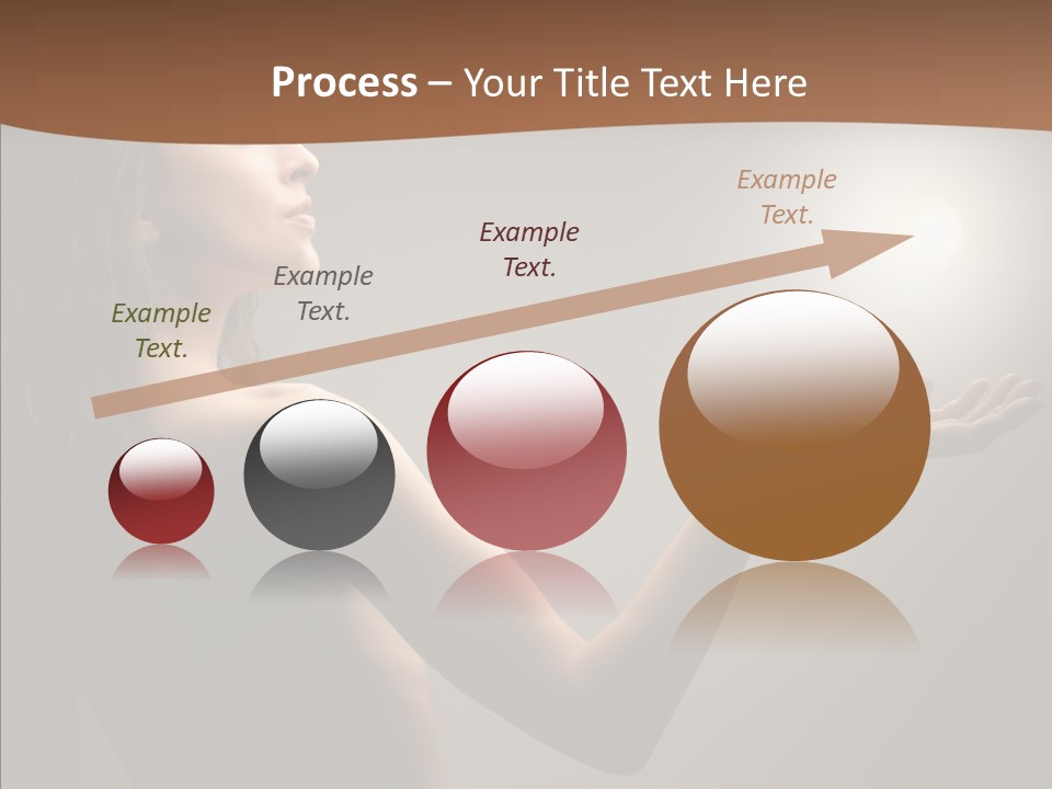 Girl Light Hair PowerPoint Template