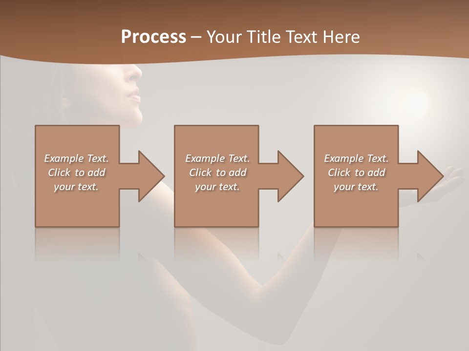 Girl Light Hair PowerPoint Template