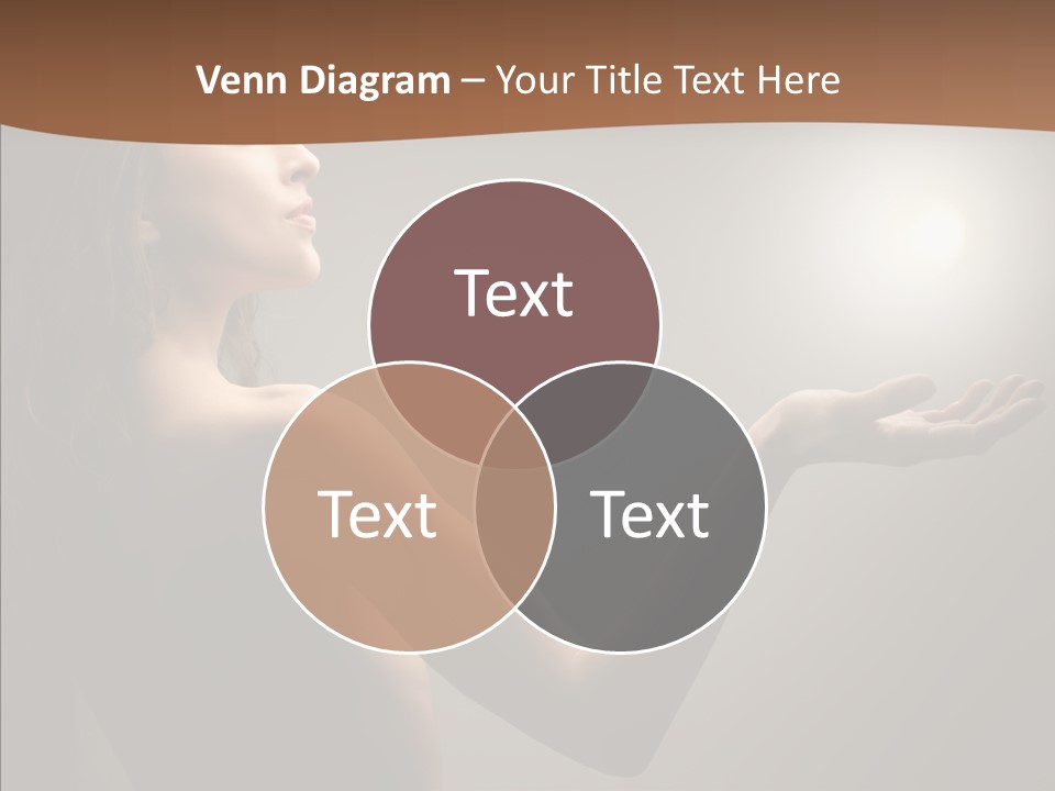 Girl Light Hair PowerPoint Template