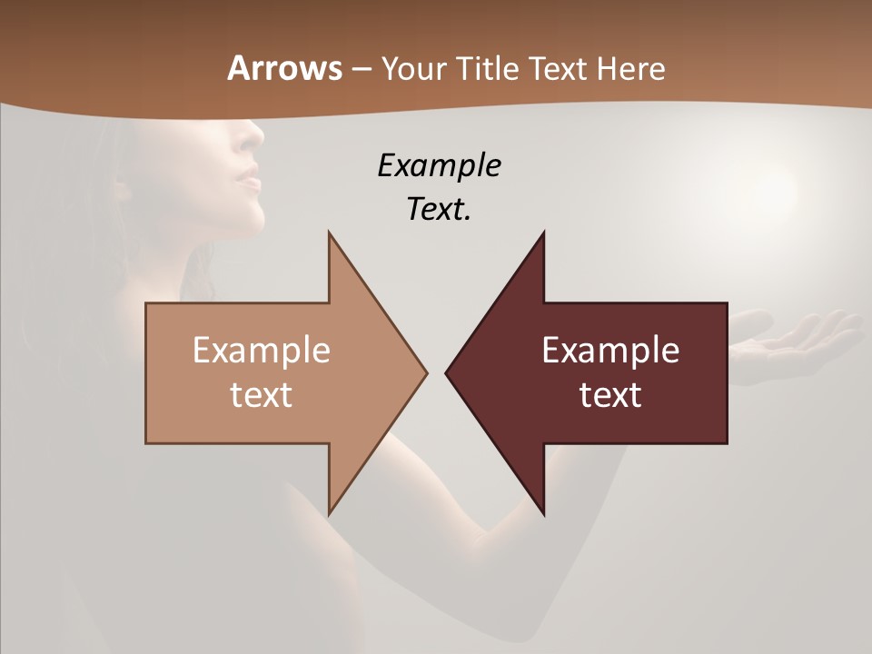 Girl Light Hair PowerPoint Template