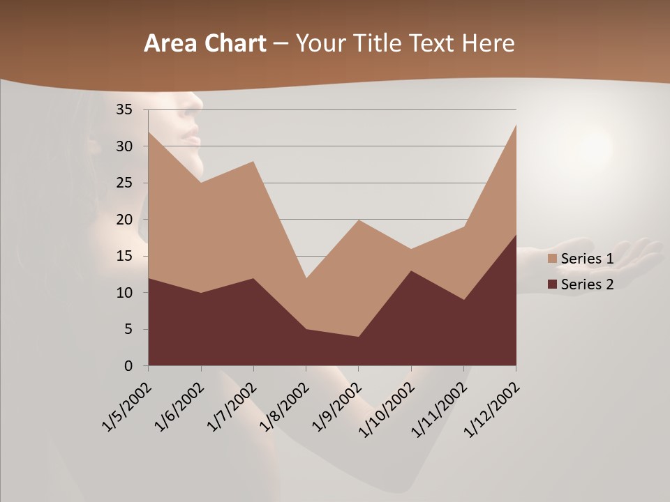 Girl Light Hair PowerPoint Template