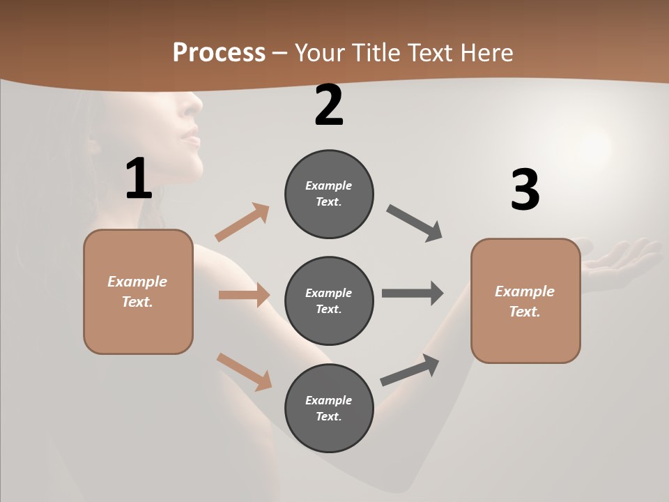 Girl Light Hair PowerPoint Template