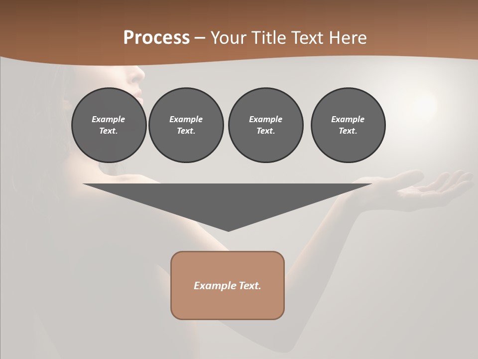 Girl Light Hair PowerPoint Template