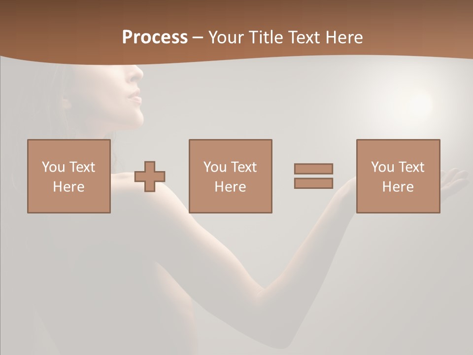 Girl Light Hair PowerPoint Template