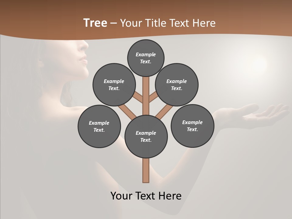 Girl Light Hair PowerPoint Template