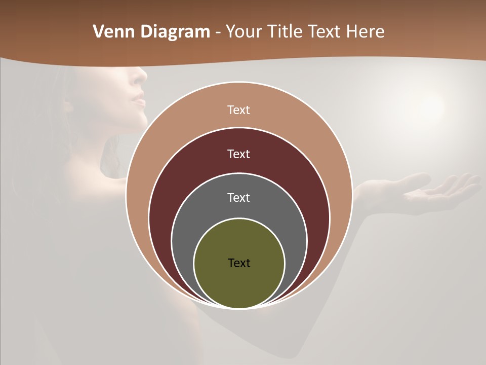 Girl Light Hair PowerPoint Template