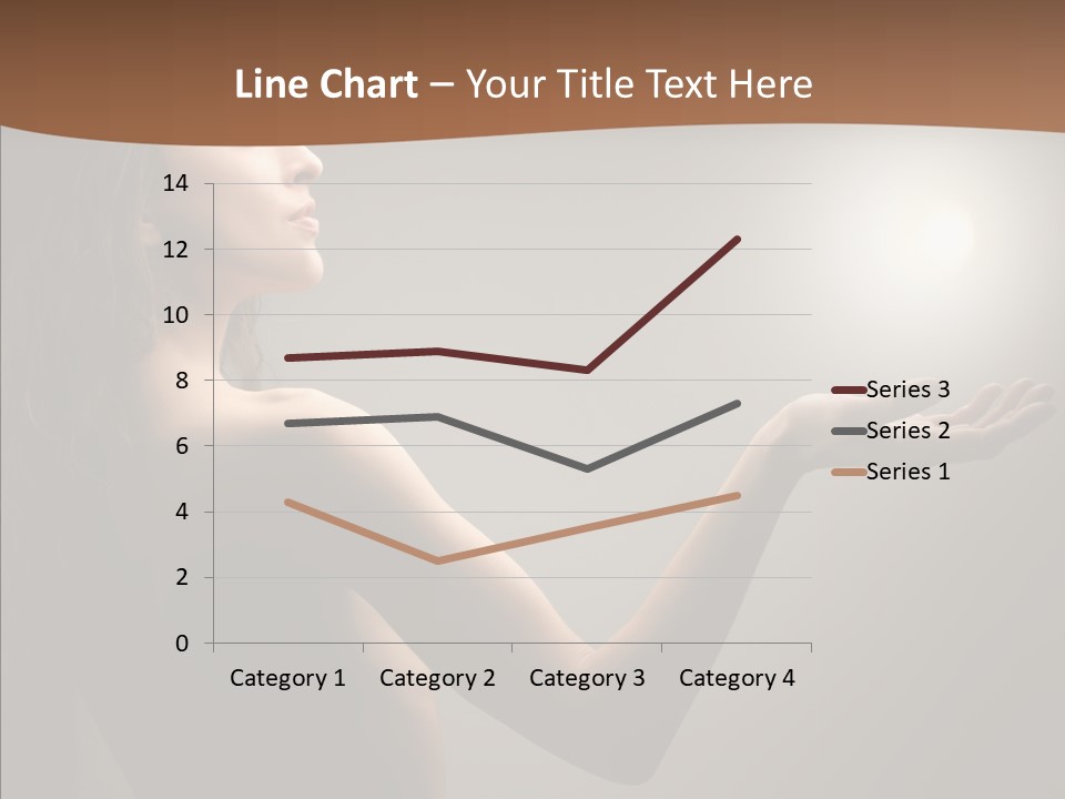 Girl Light Hair PowerPoint Template