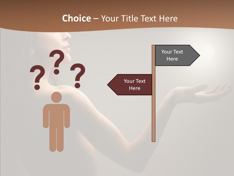 Girl Light Hair PowerPoint Template