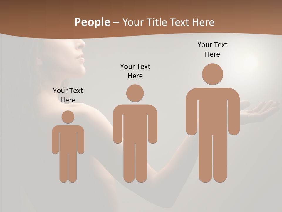 Girl Light Hair PowerPoint Template