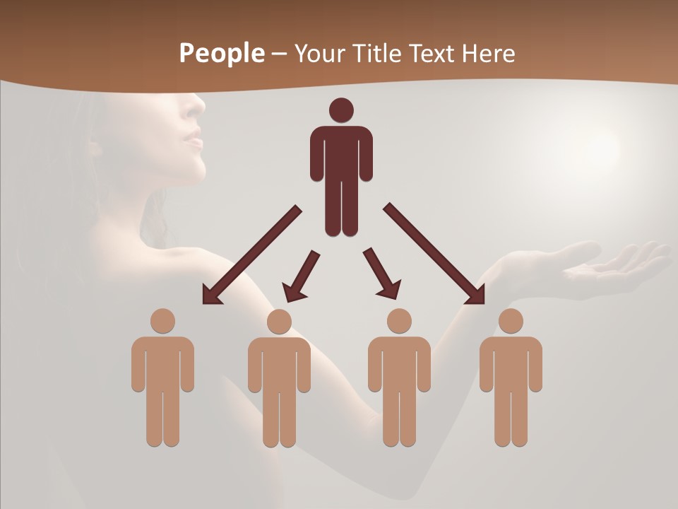 Girl Light Hair PowerPoint Template