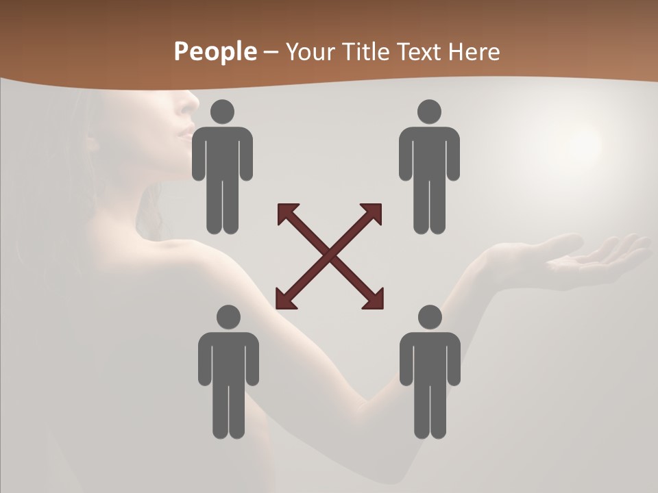 Girl Light Hair PowerPoint Template