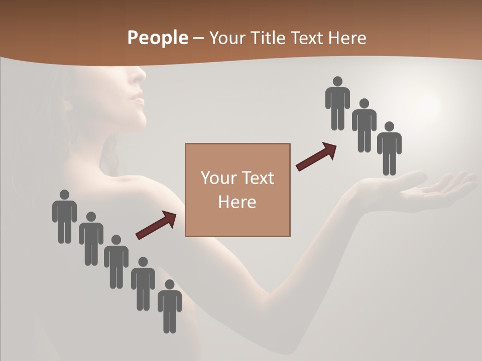 Girl Light Hair PowerPoint Template