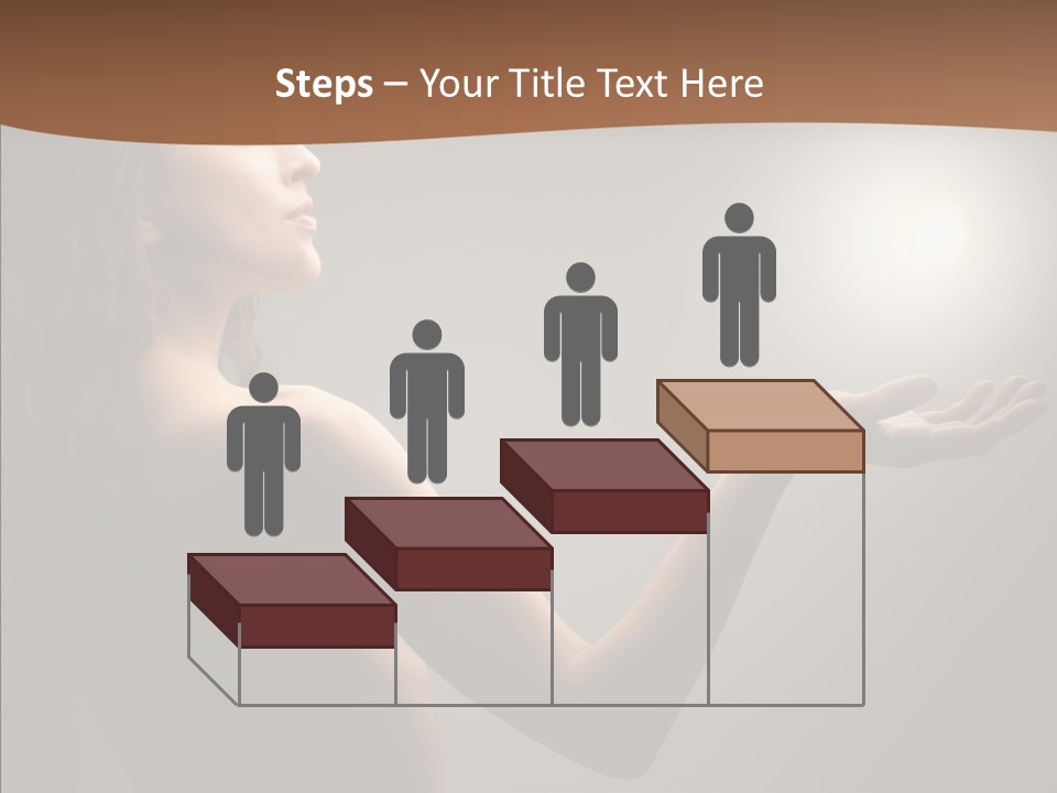 Girl Light Hair PowerPoint Template