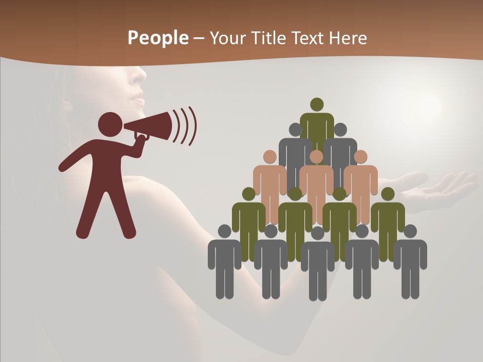 Girl Light Hair PowerPoint Template