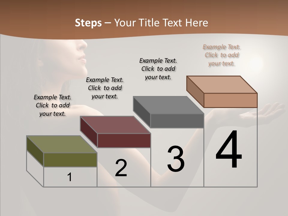 Girl Light Hair PowerPoint Template