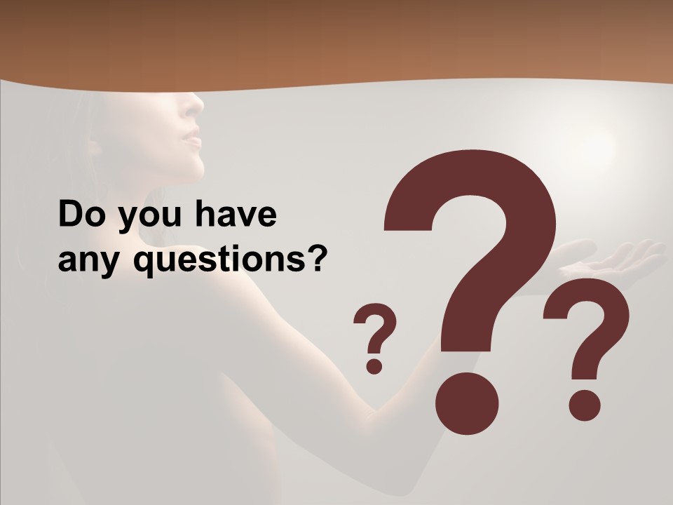 Girl Light Hair PowerPoint Template