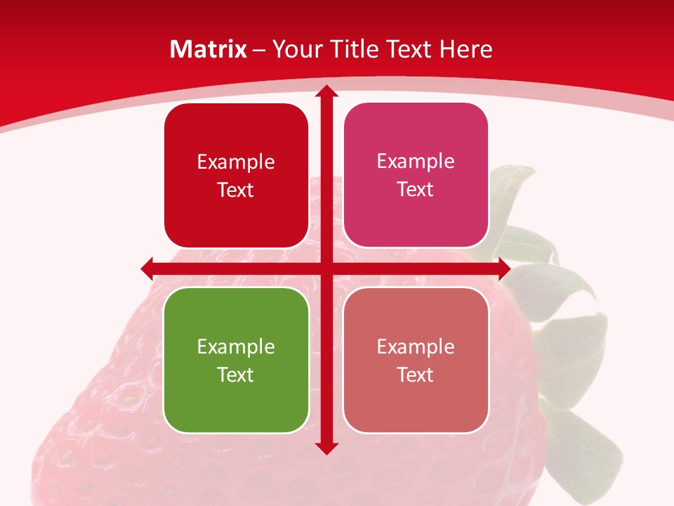 Juicy Red Strawberry PowerPoint Template