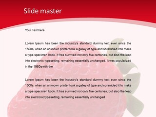 Juicy Red Strawberry PowerPoint Template
