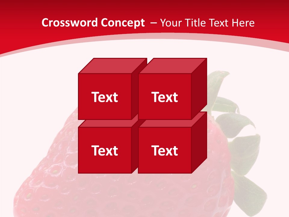 Juicy Red Strawberry PowerPoint Template