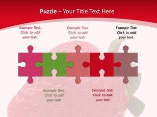 Juicy Red Strawberry PowerPoint Template