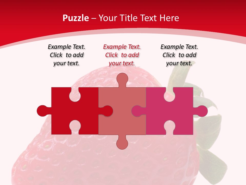 Juicy Red Strawberry PowerPoint Template