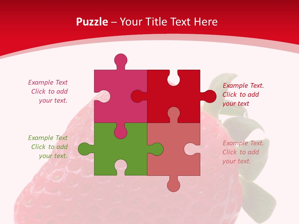 Juicy Red Strawberry PowerPoint Template