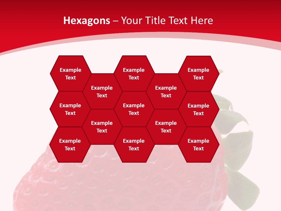Juicy Red Strawberry PowerPoint Template