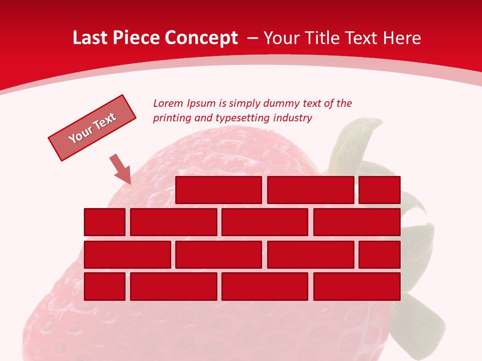 Juicy Red Strawberry PowerPoint Template