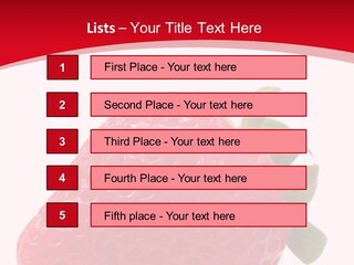 Juicy Red Strawberry PowerPoint Template