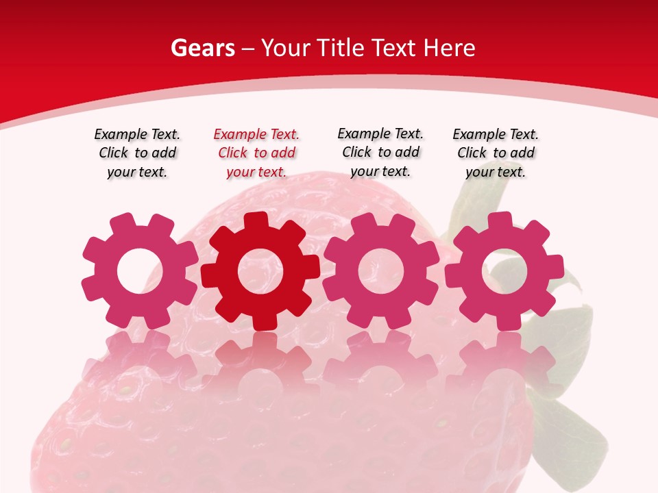 Juicy Red Strawberry PowerPoint Template