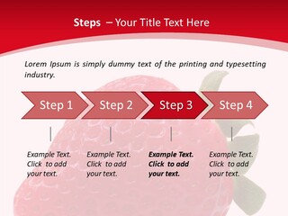 Juicy Red Strawberry PowerPoint Template