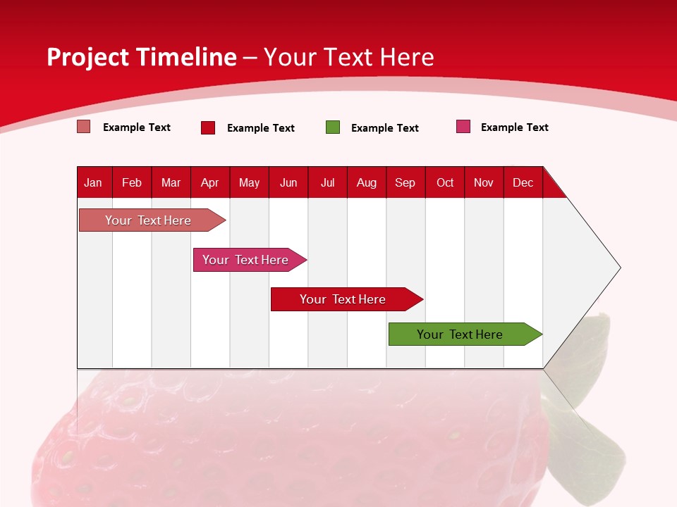 Juicy Red Strawberry PowerPoint Template