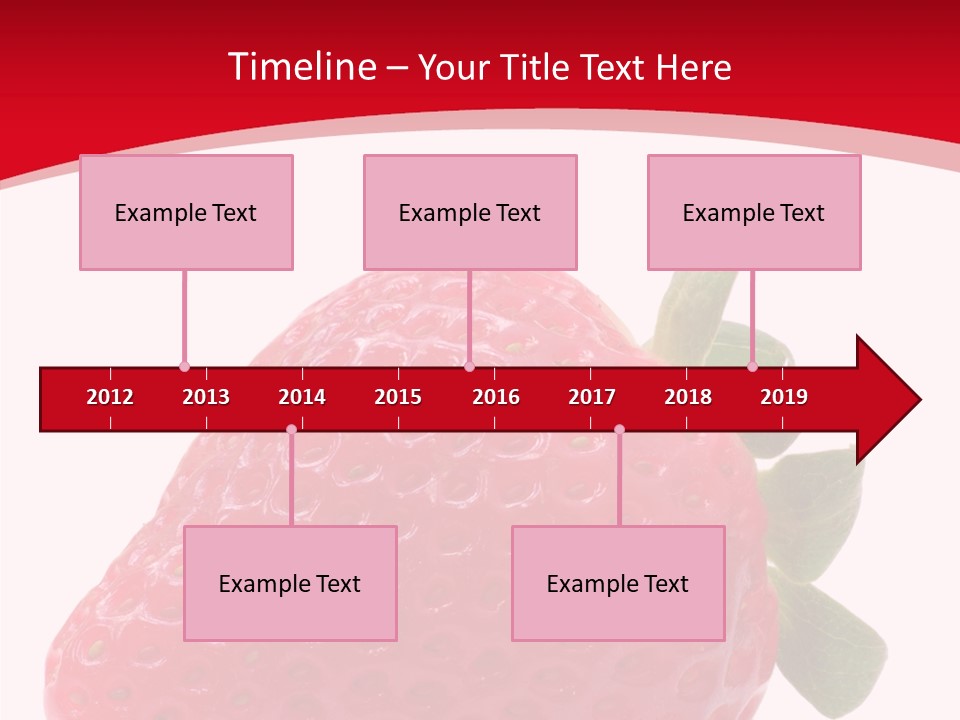 Juicy Red Strawberry PowerPoint Template