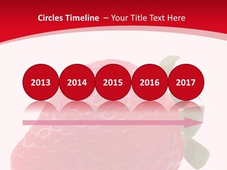Juicy Red Strawberry PowerPoint Template