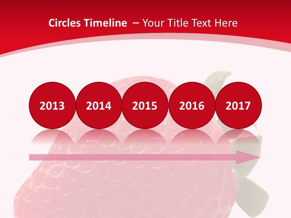 Juicy Red Strawberry PowerPoint Template