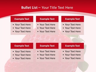 Juicy Red Strawberry PowerPoint Template