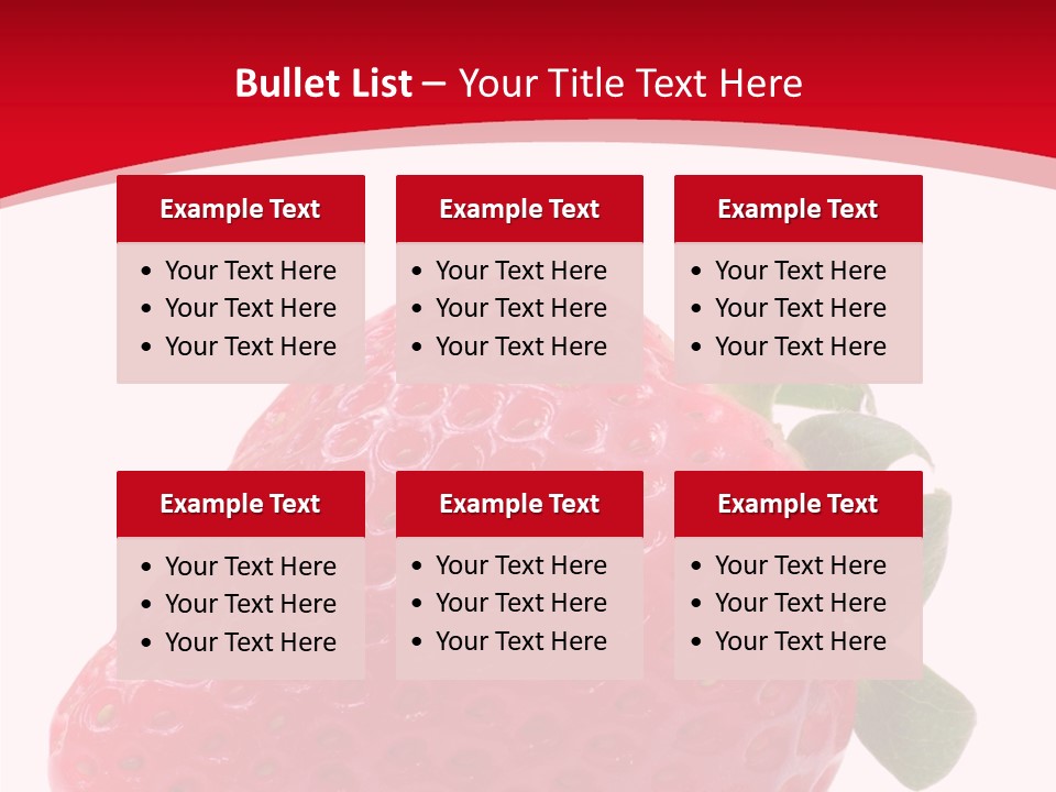 Juicy Red Strawberry PowerPoint Template