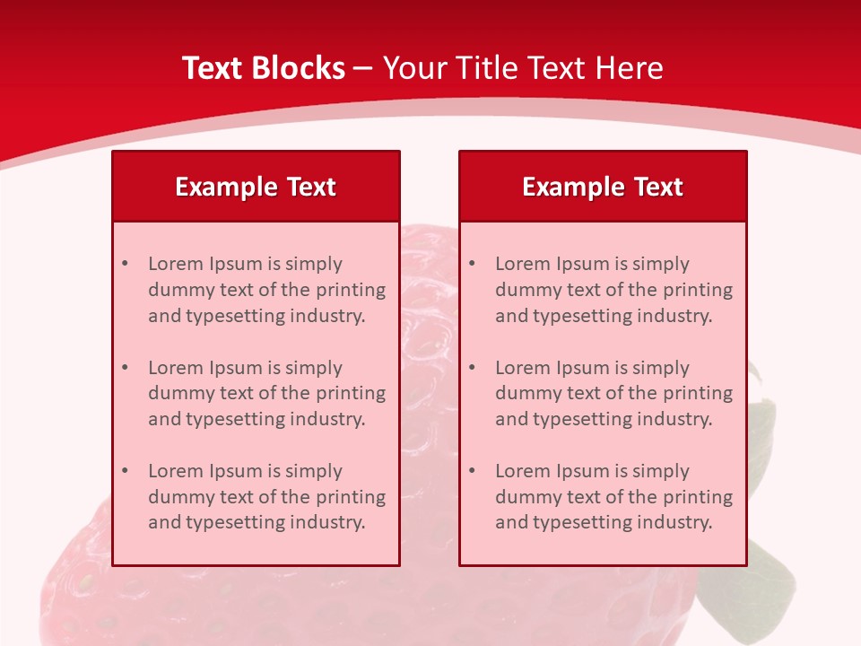 Juicy Red Strawberry PowerPoint Template