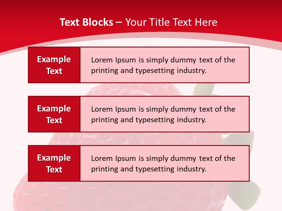 Juicy Red Strawberry PowerPoint Template
