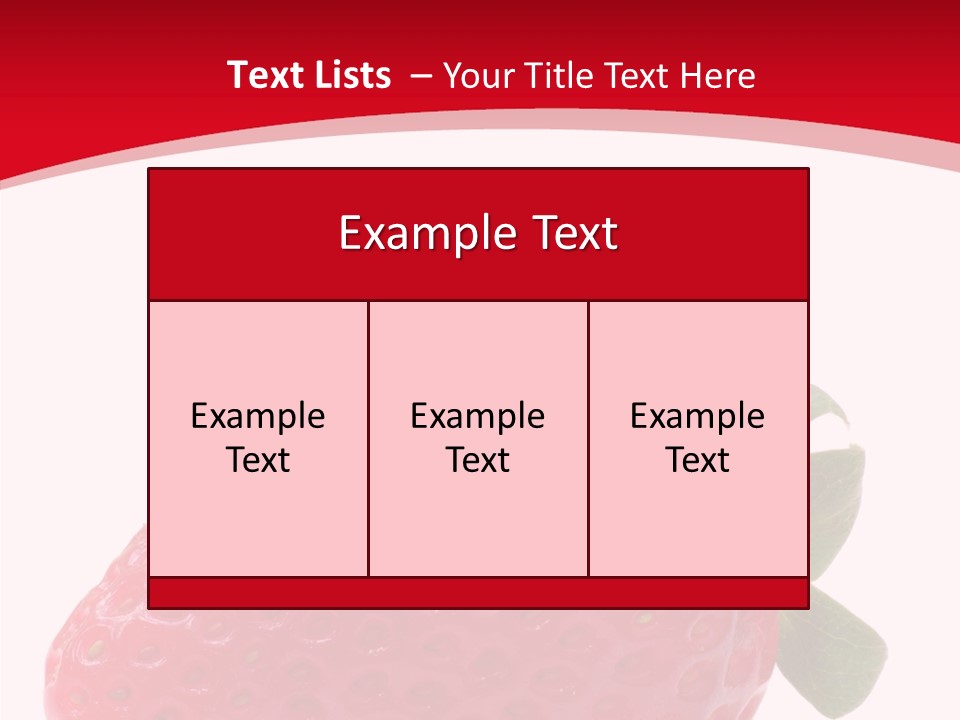 Juicy Red Strawberry PowerPoint Template