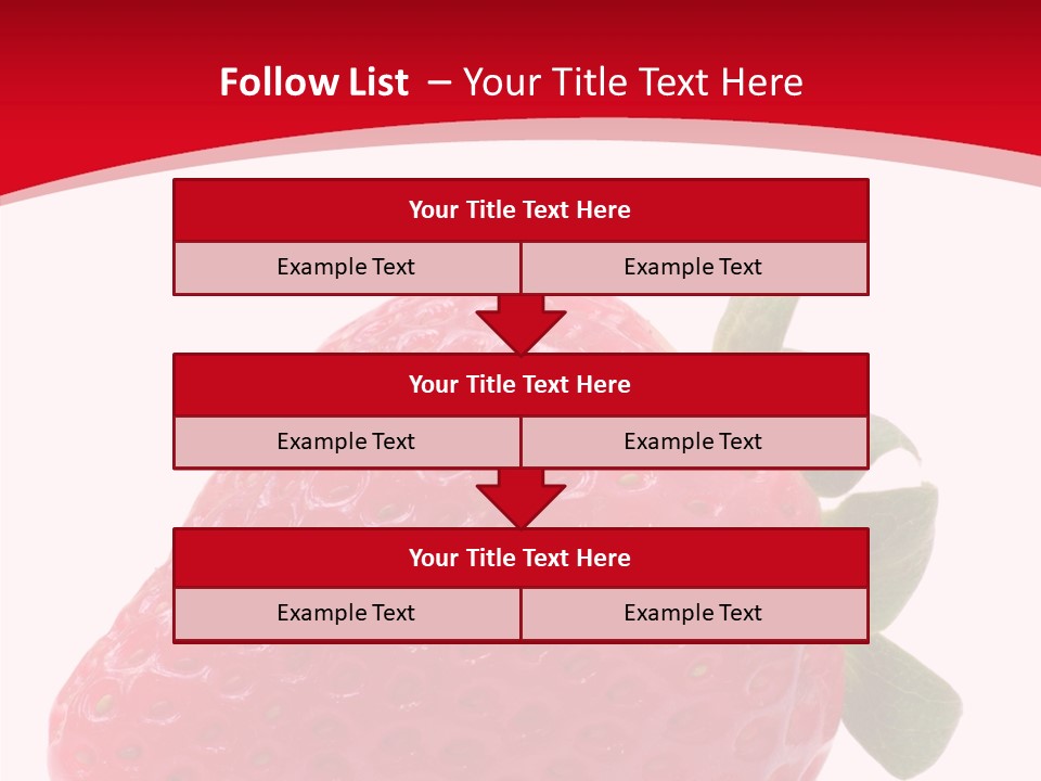Juicy Red Strawberry PowerPoint Template