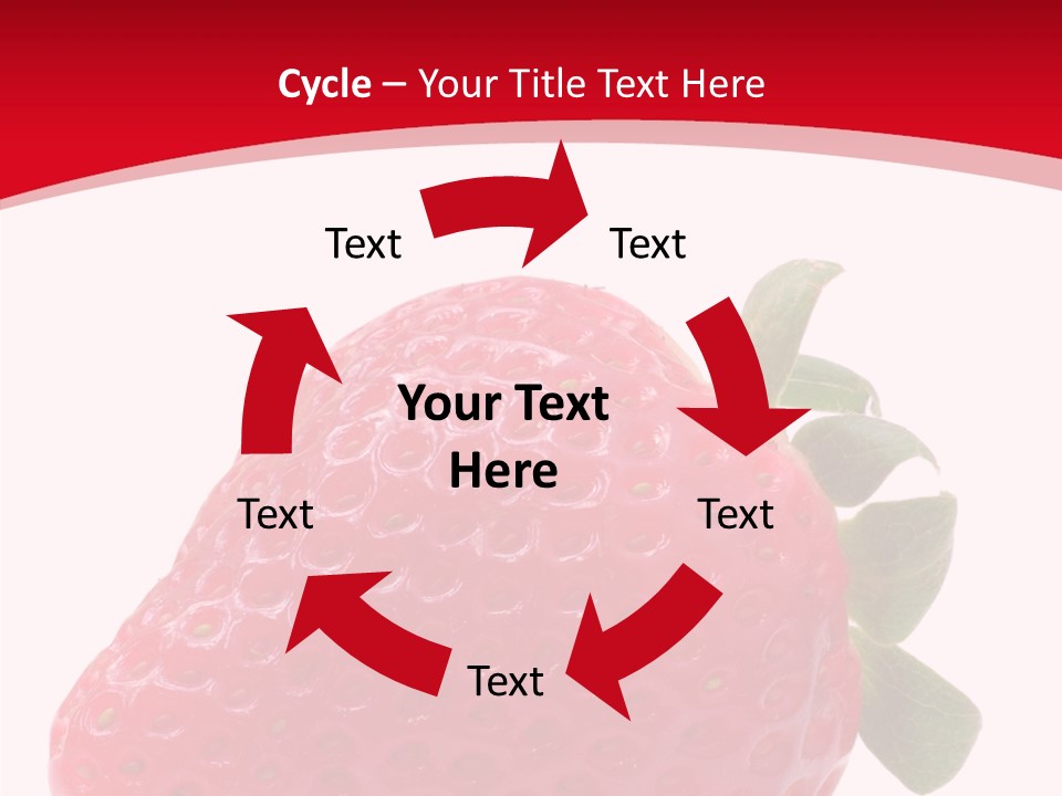Juicy Red Strawberry PowerPoint Template