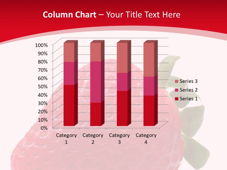 Juicy Red Strawberry PowerPoint Template