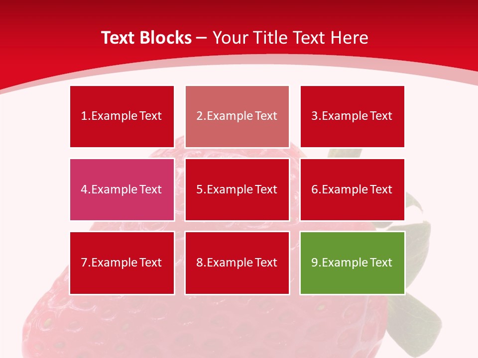 Juicy Red Strawberry PowerPoint Template