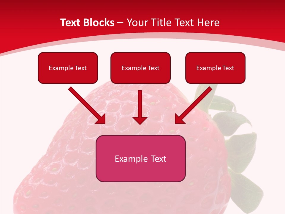 Juicy Red Strawberry PowerPoint Template
