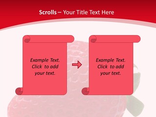 Juicy Red Strawberry PowerPoint Template