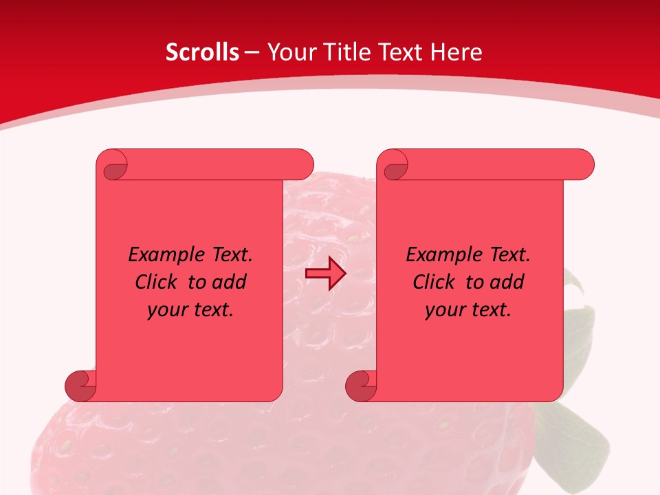 Juicy Red Strawberry PowerPoint Template